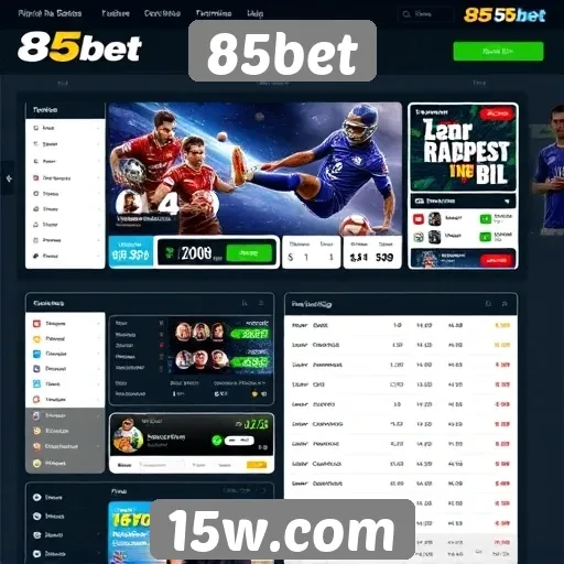 Interface e usabilidade do site 85bet